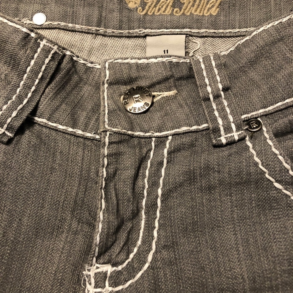 Red Rivet junior size 11 jeans - Picture 8 of 9